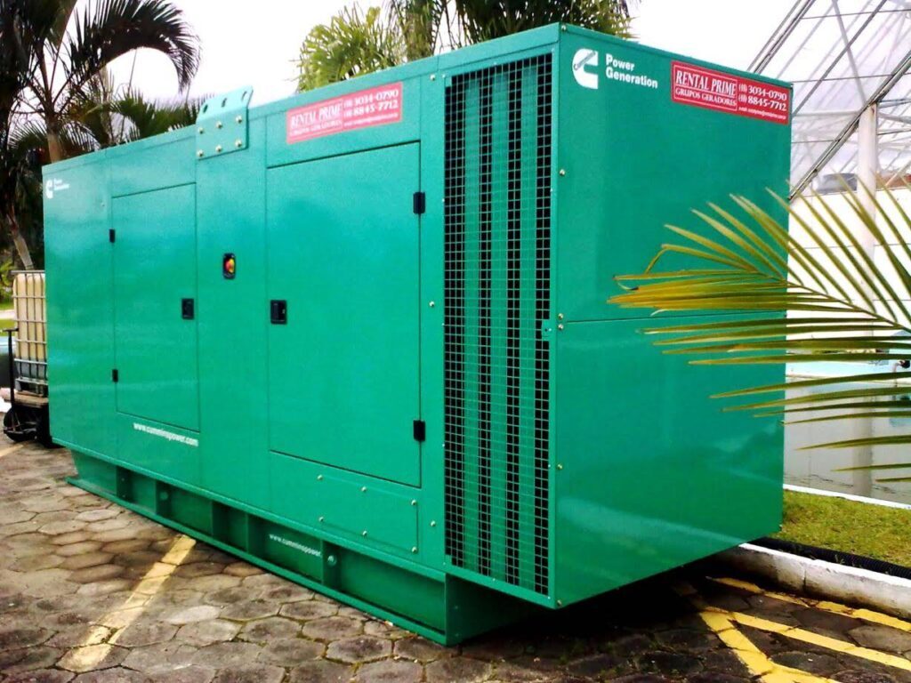 Locação de geradores de energia